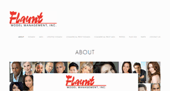 Desktop Screenshot of flauntmodels.com